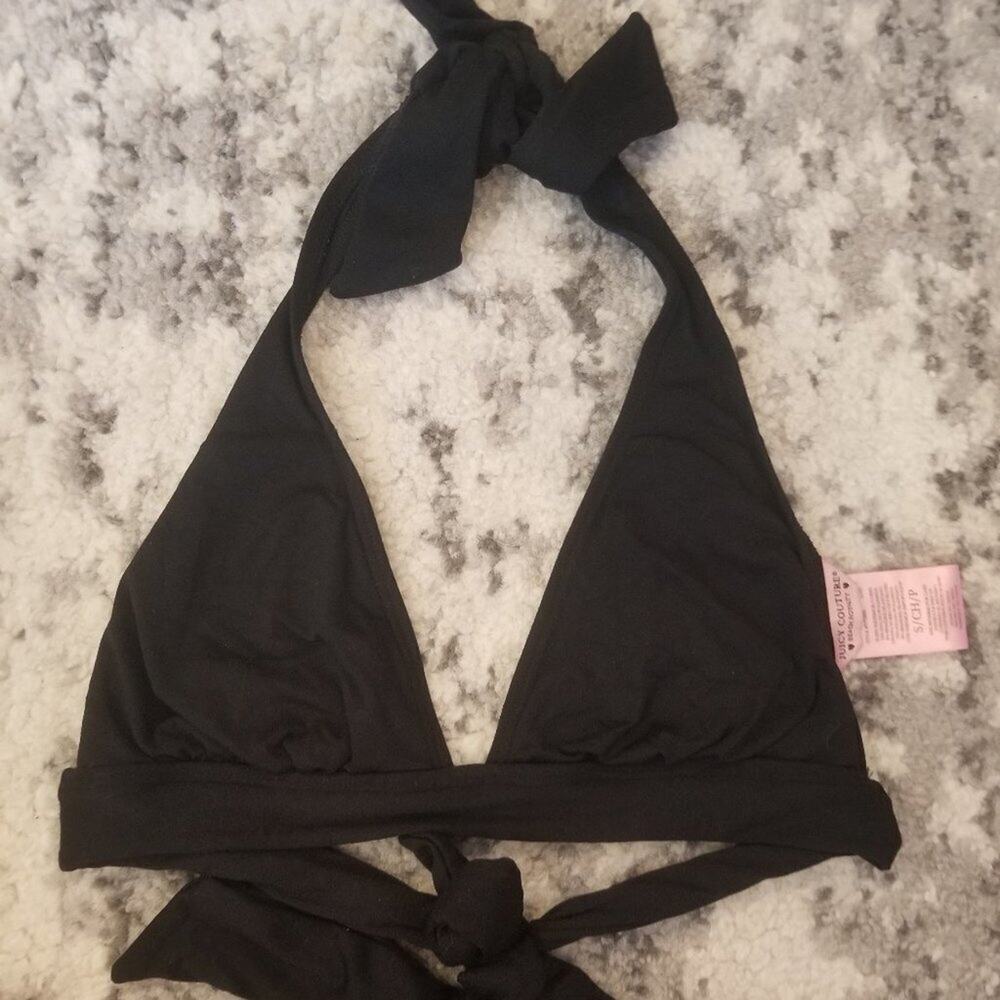 Juicy Couture - Black Halter Top ~~ EUC